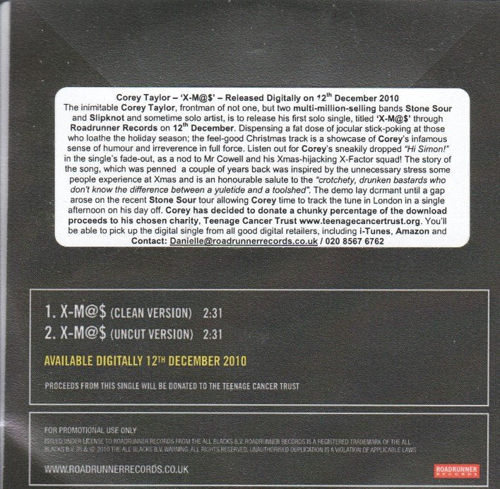 Corey Taylor - X-M@$ - Cdr