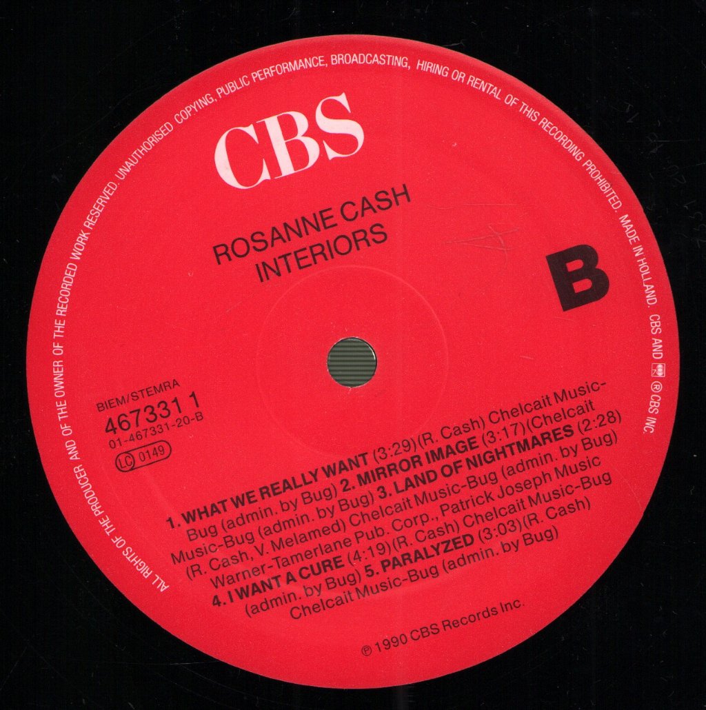 Rosanne Cash - Interiors - Lp