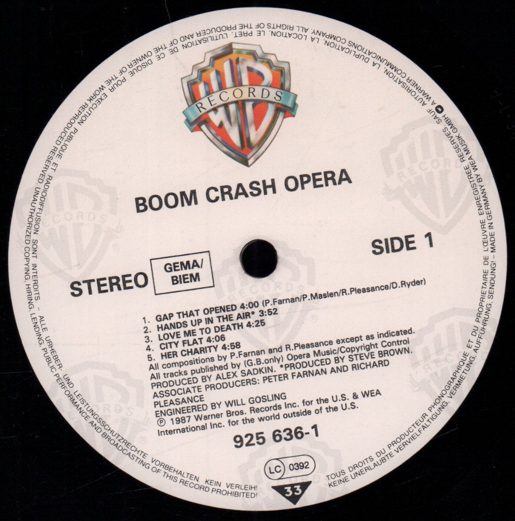 Boom Crash Opera - Boom Crash Opera - Lp
