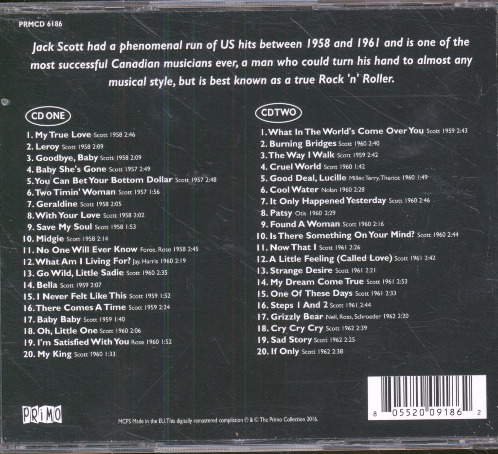 Jack Scott - Essential Recordings - Double Cd
