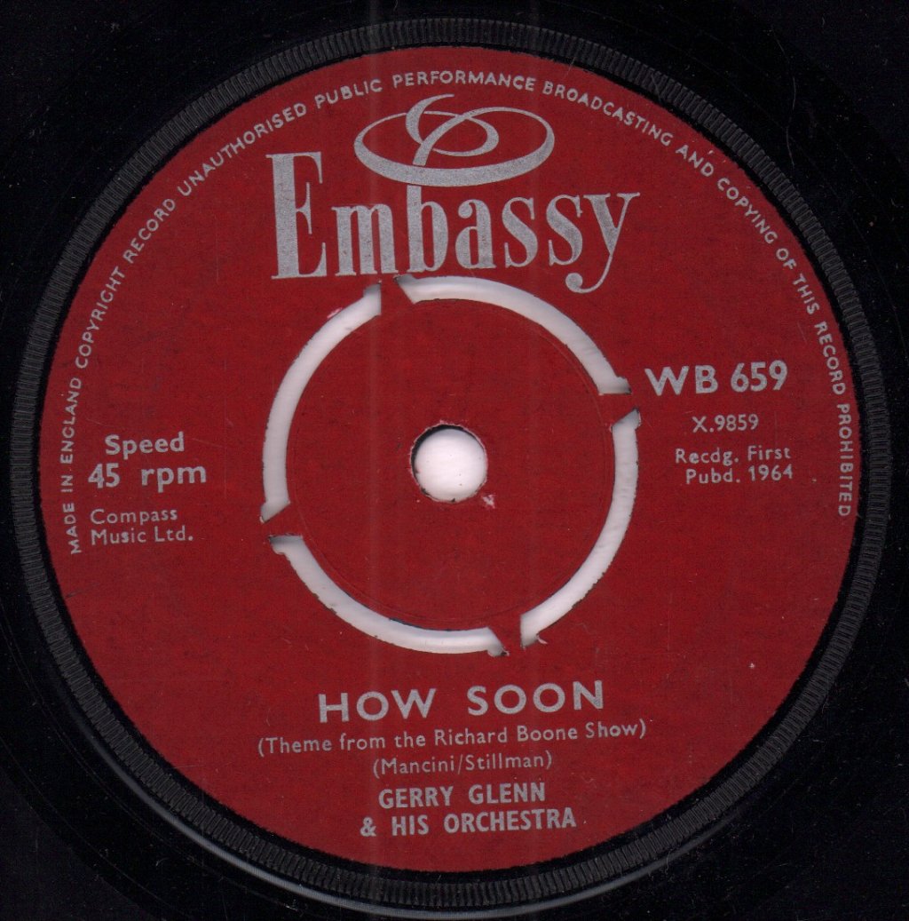 Redd Wayne with Gerry Glenn And His Orchestra - Walk Away - 7 Inch