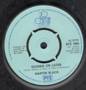 Martin Black - Sooner Or Later - 7 Inch