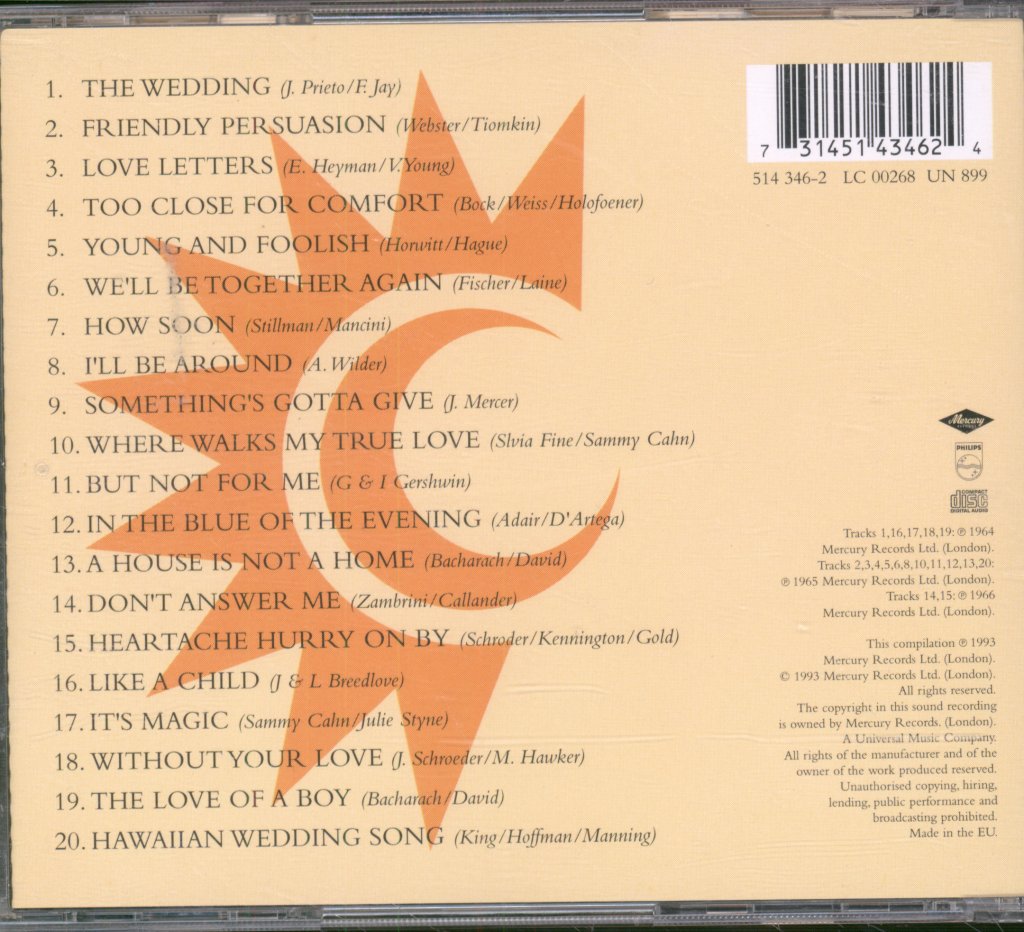 Julie Rogers - Wedding - Cd