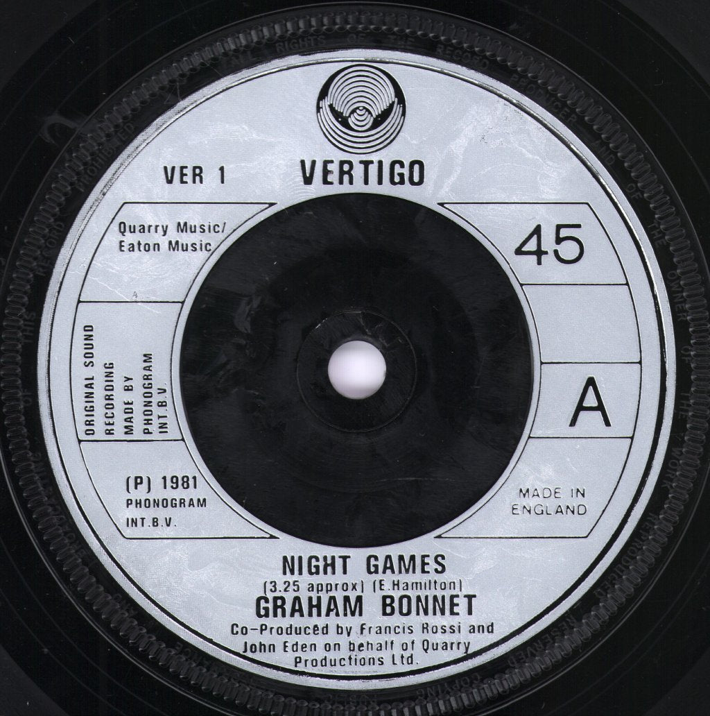Graham Bonnet - Night Games - 7 Inch