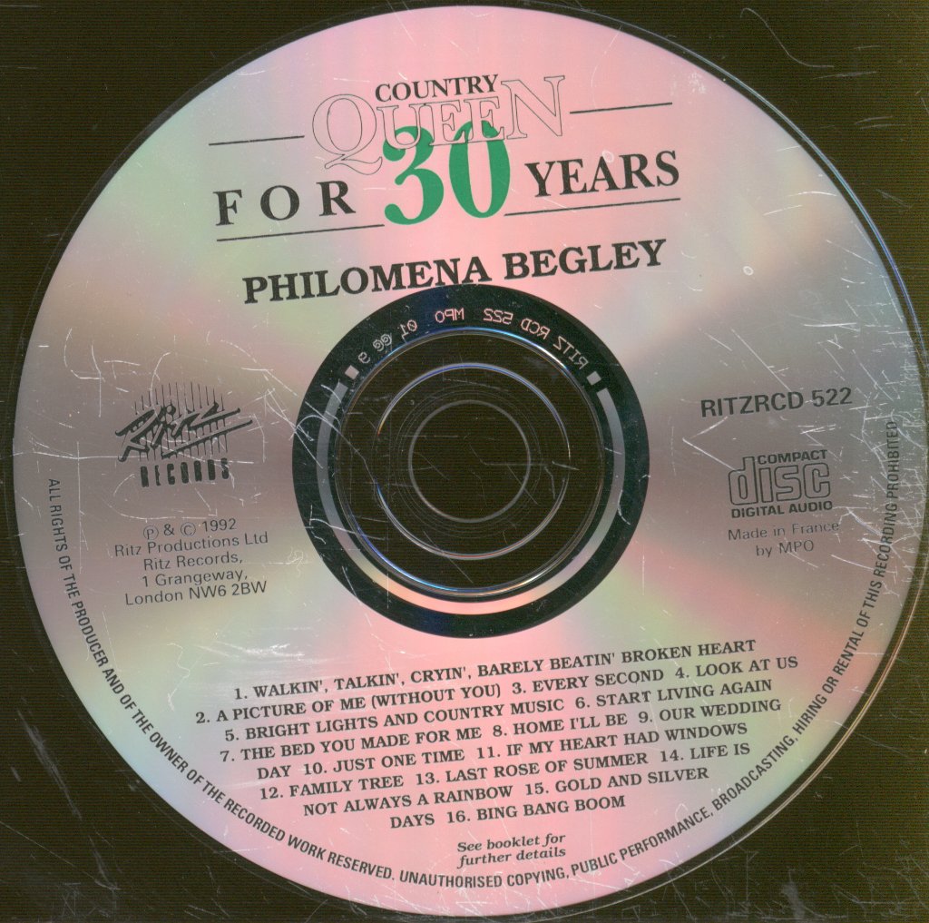Philomena Begley - Country Queen For 30 Years - Cd