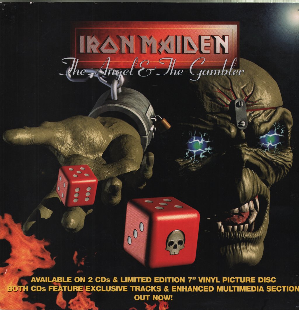 Iron Maiden - Angel And The Gambler - Card