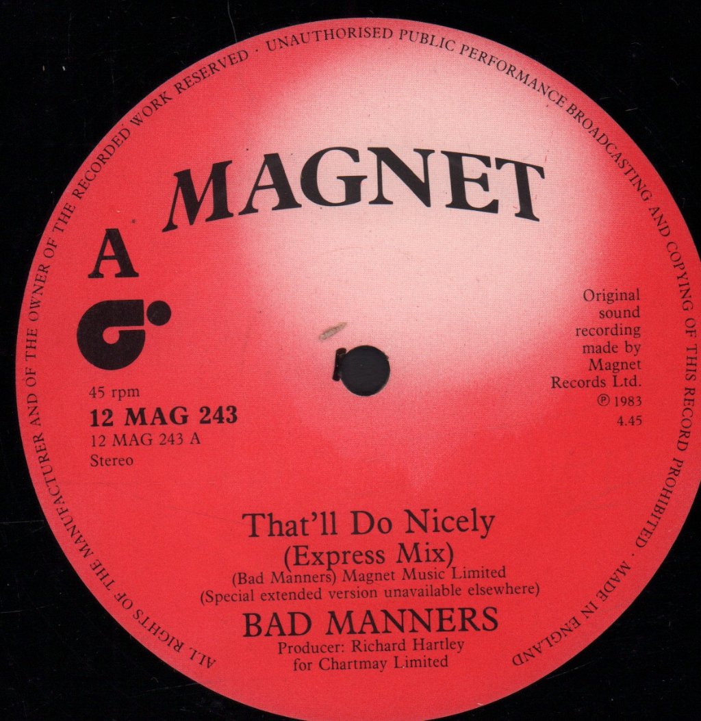 Bad Manners - That'll Do Nicely - 12 Inch