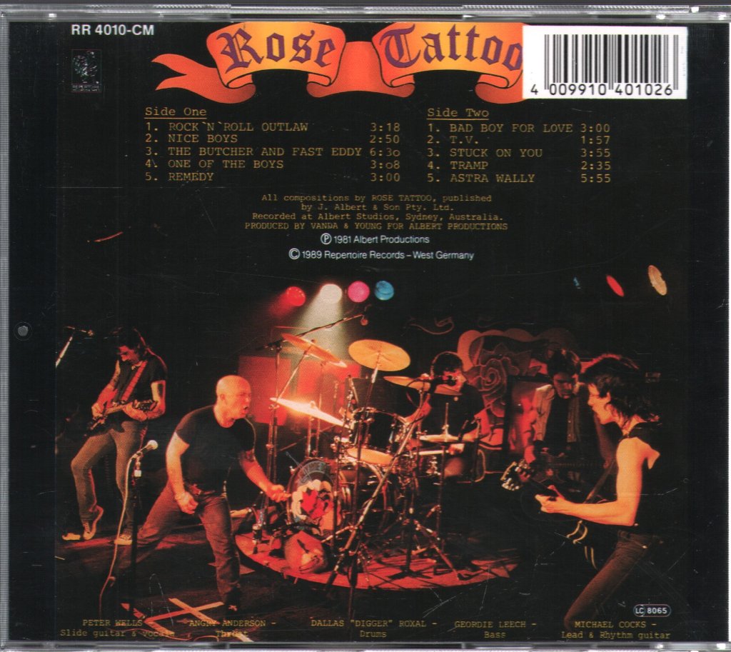 Rose Tattoo - Rock 'N' Roll Outlaw - Cd
