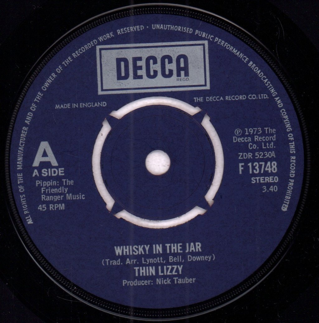 Thin Lizzy - Whisky In The Jar - 7 Inch
