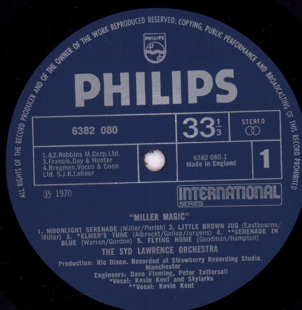 Syd Lawrence Orchestra - Miller Magic - Lp