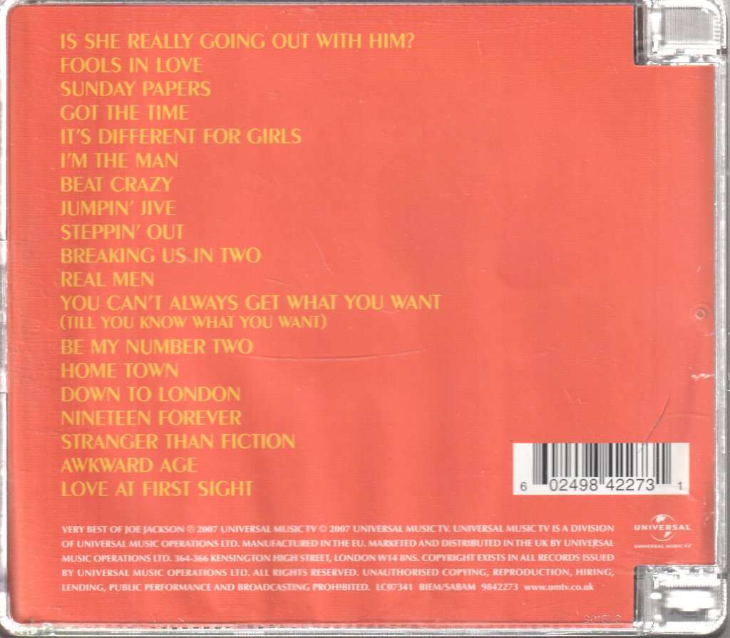 Joe Jackson - Very Best Of - Cd