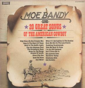 Moe Bandy - 20 Great Songs Of The American Cowboy - Lp