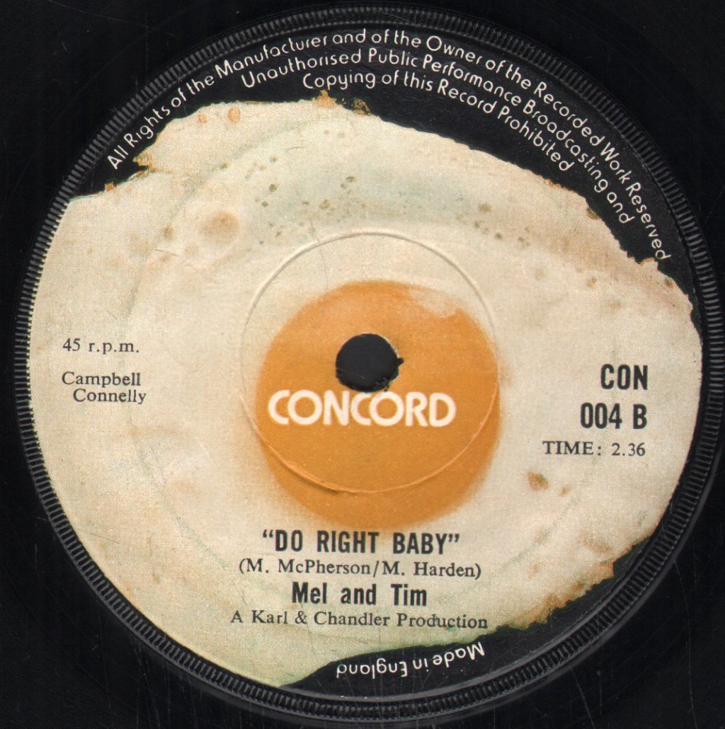 Mel And Tim - Backfield In Motion - 7 Inch