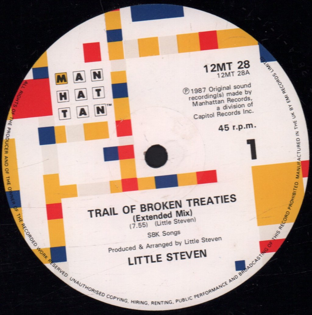 Little Steven - Trail Of Broken Treaties - 12 Inch