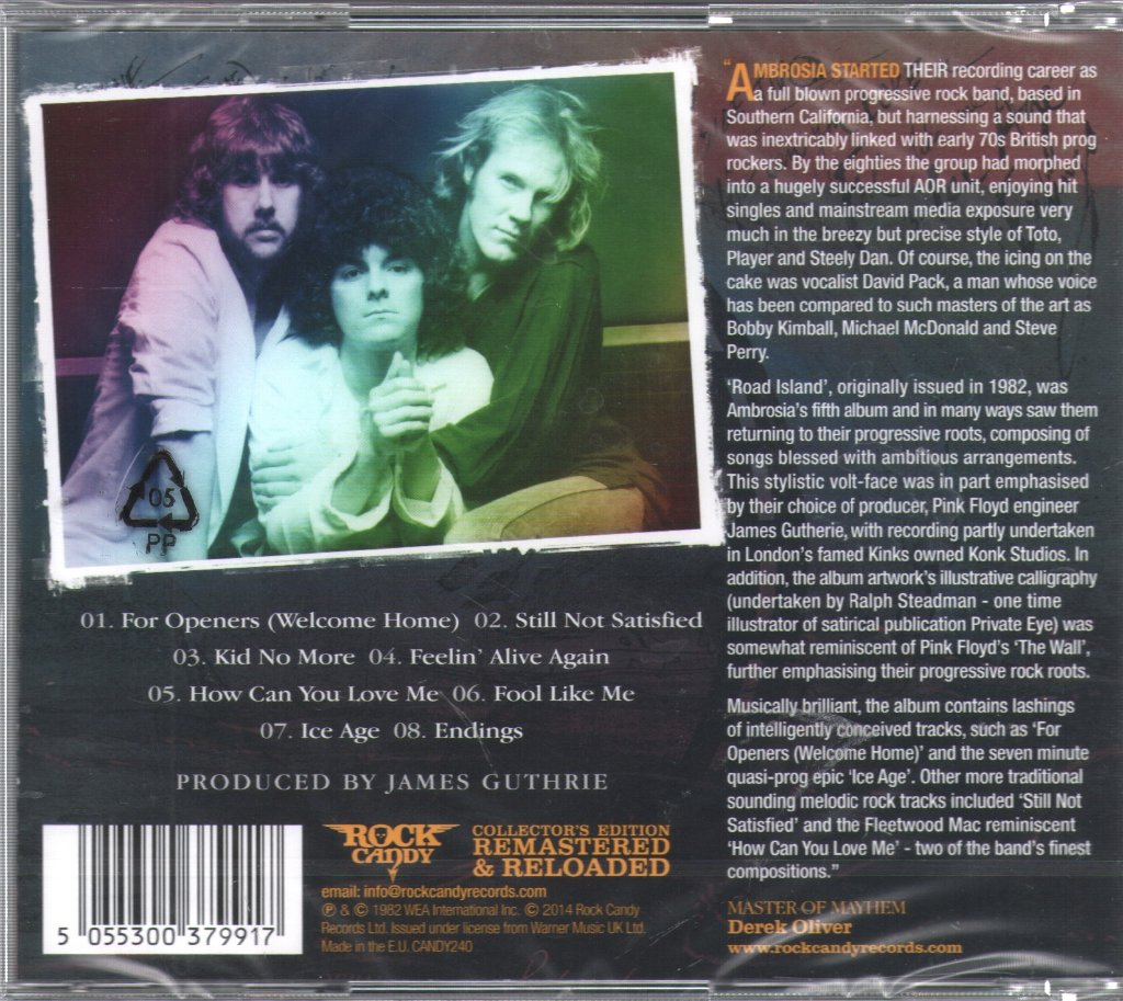 Ambrosia - Road Island - Cd