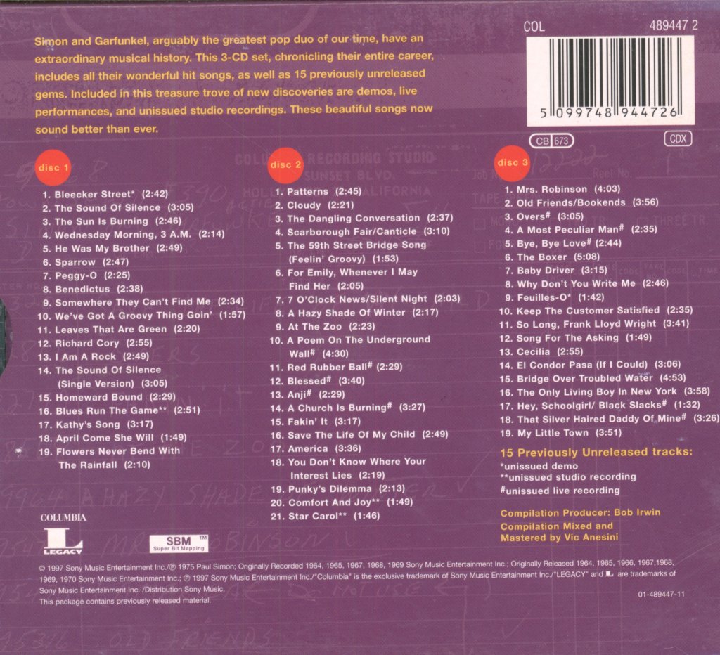Simon & Garfunkel - Old Friends - Cd Set
