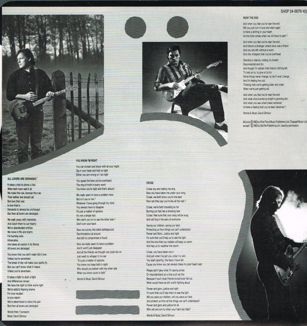 David Gilmour - About Face - Lp