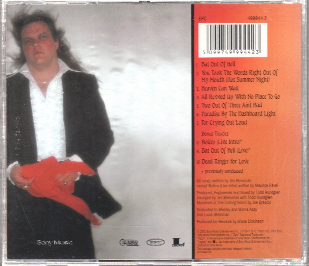 Meat Loaf - Bat Out Of Hell - Cd