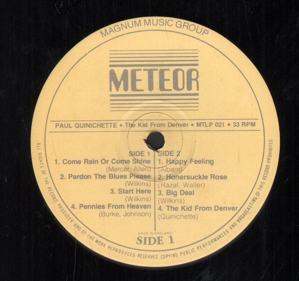 Paul Quinichette - Kid From Denver - Lp