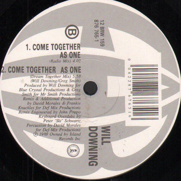 Will Downing - Come Together As One - 12 Inch