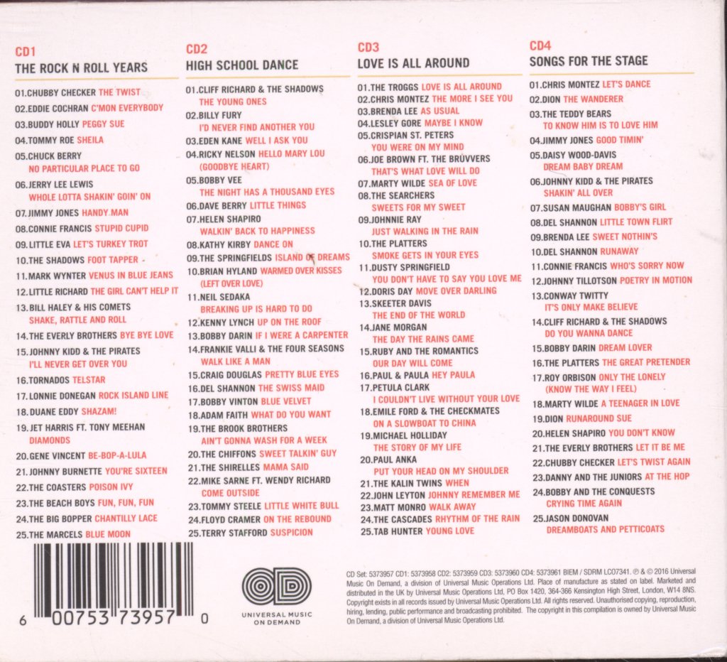 Various Artists - Dreamboats & Petticoats® 10th Anniversary Collection - Cd Set