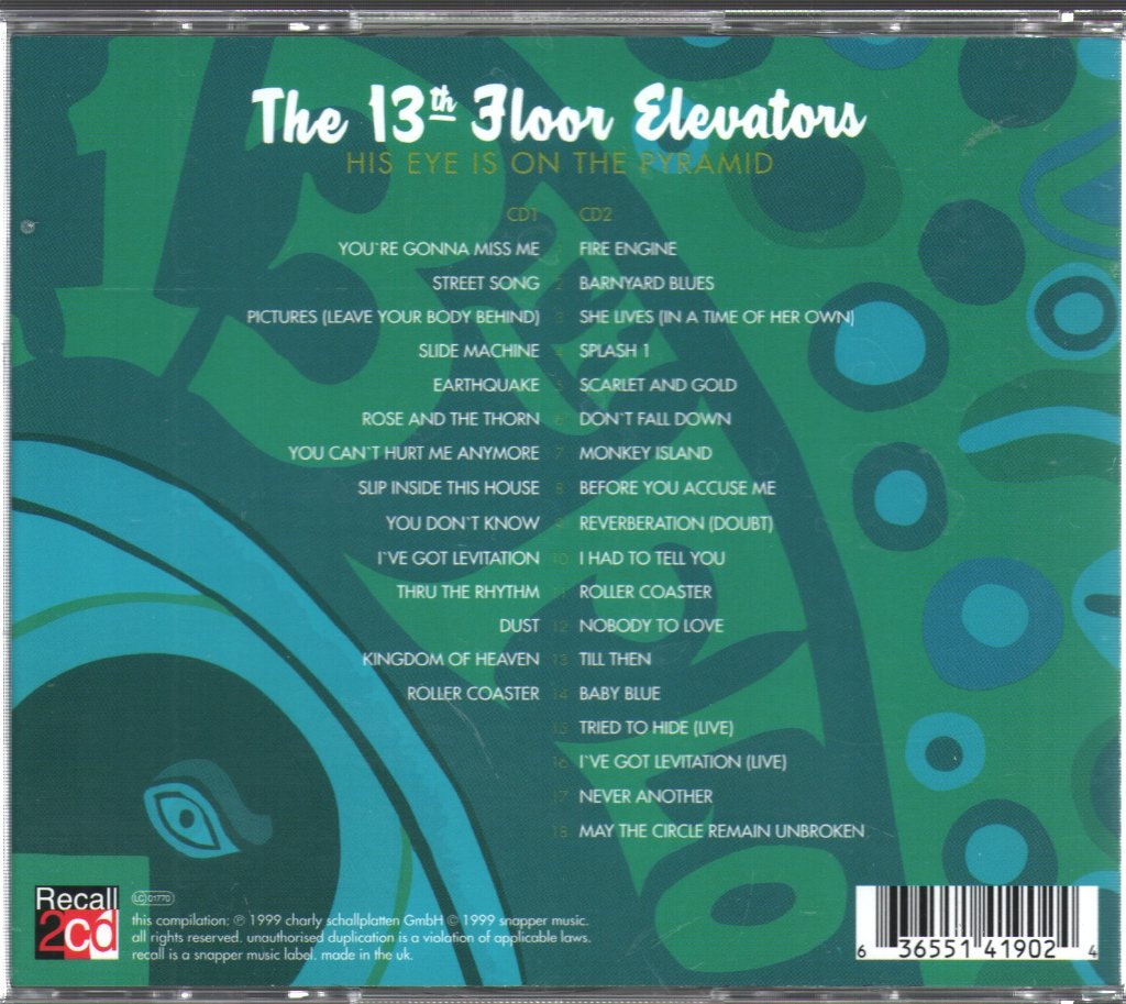 13th Floor Elevators - His Eye Is On The Pyramid - Double Cd