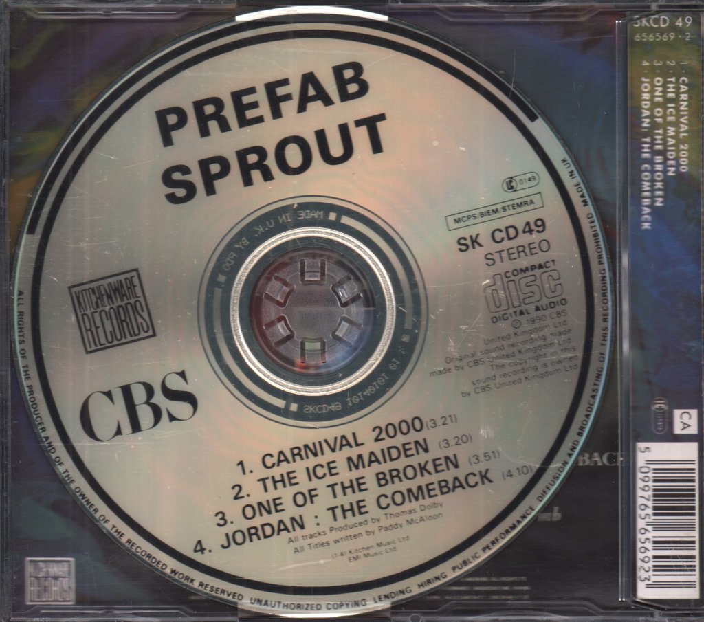 Prefab Sprout - Jordan The Ep - Cd