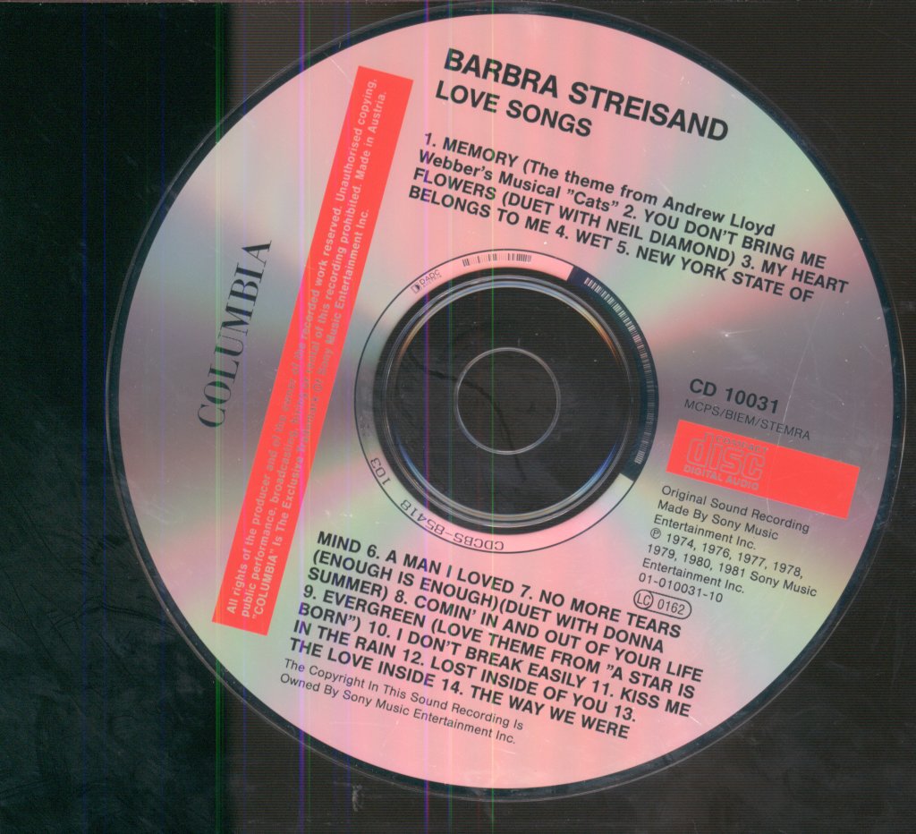 Barbra Streisand - Love Songs - Cd