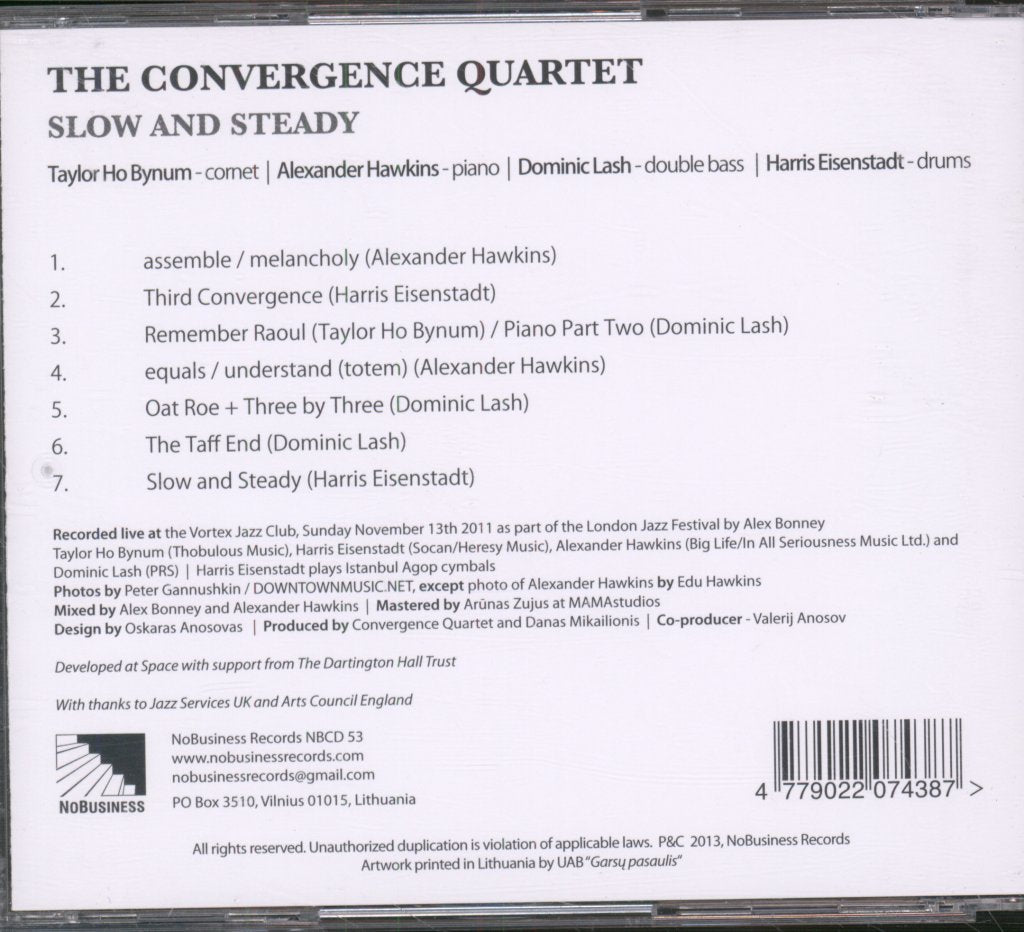 Convergence Quartet - Slow And Steady - Cd