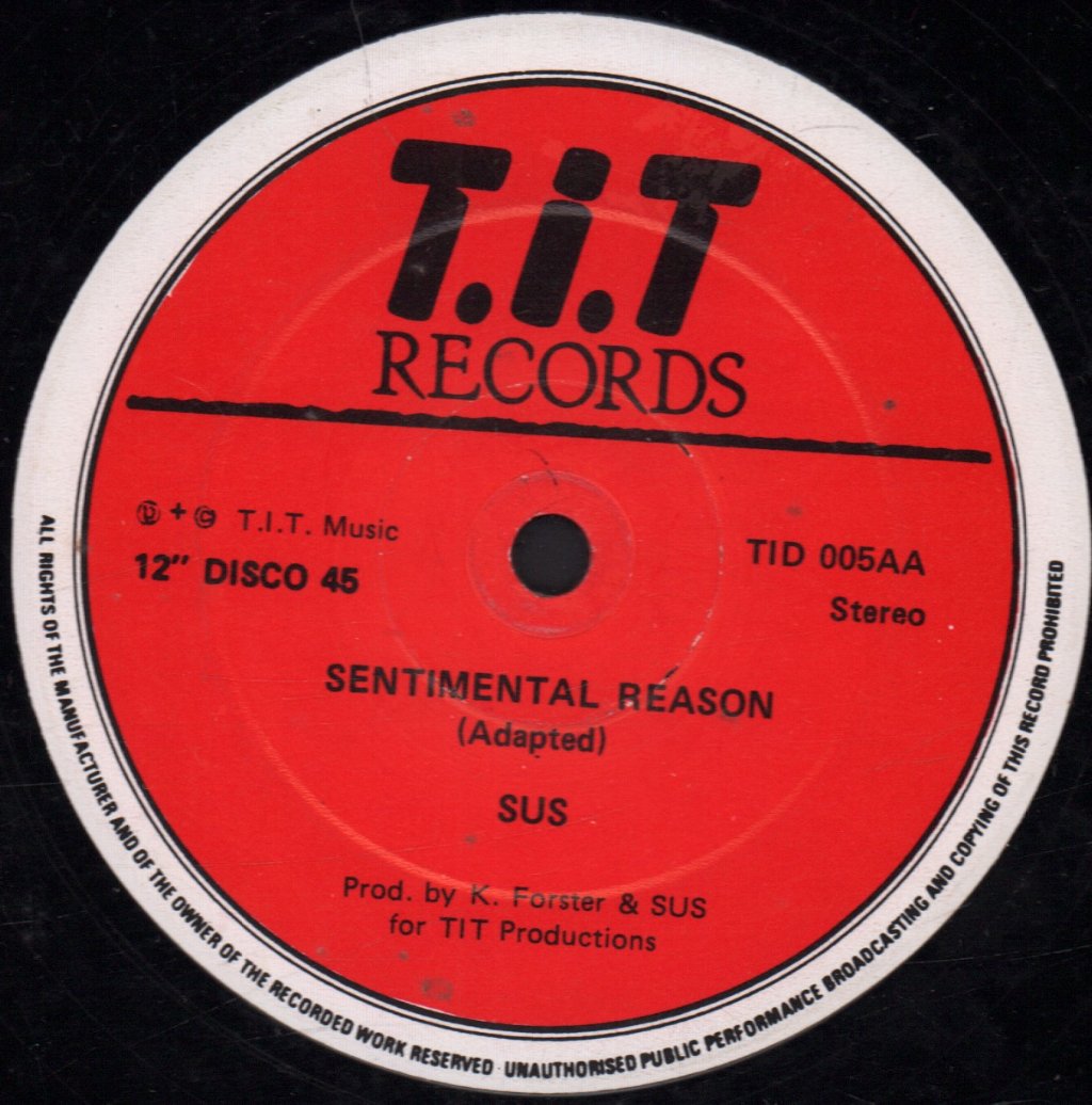 SUS (S.u.s. Band) - Yearning For Your Love / Sentimental Reason - 12 Inch