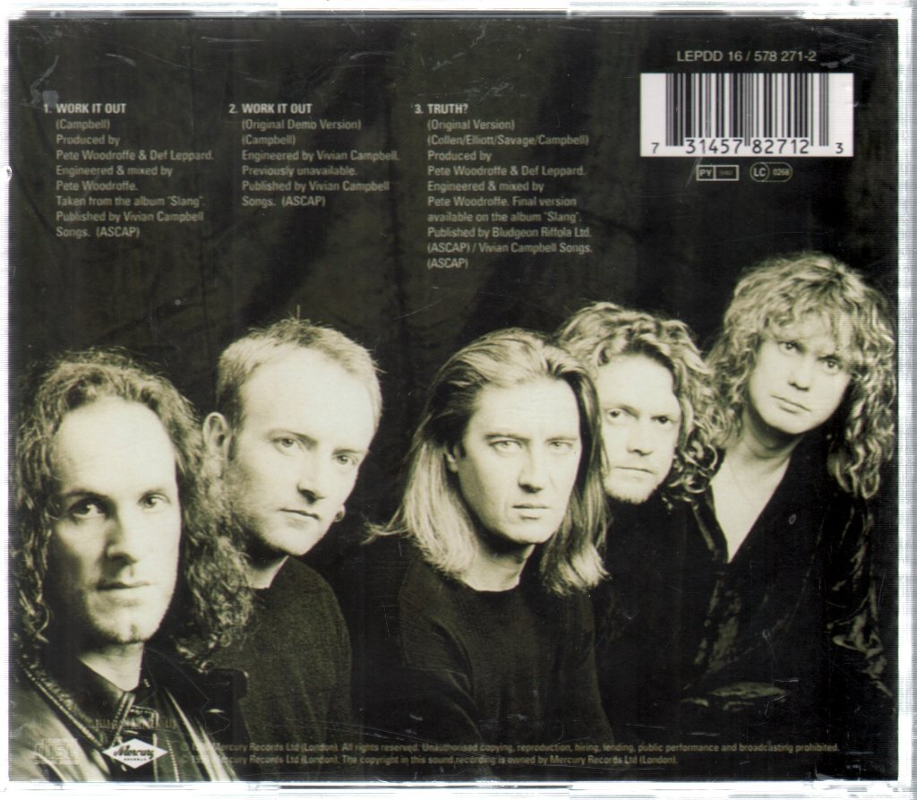 Def Leppard - Work It Out - Cd