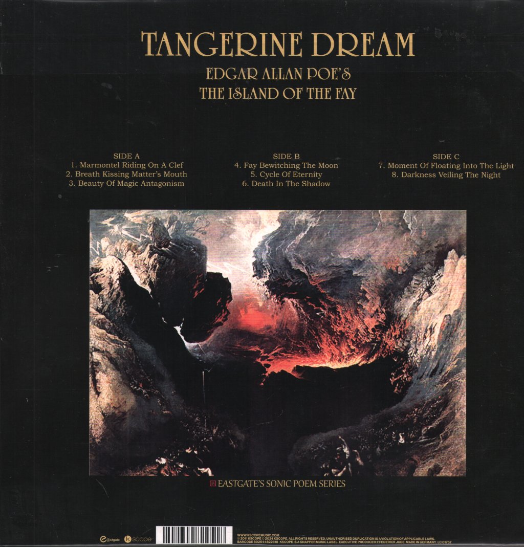 Tangerine Dream - Edgar Allan Poe's The Island of the Fay - Double Lp