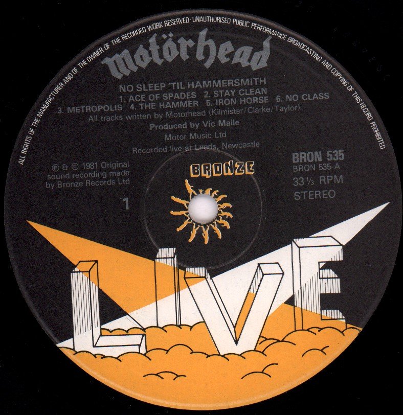 Motorhead - No Sleep Til Hammersmith - Lp