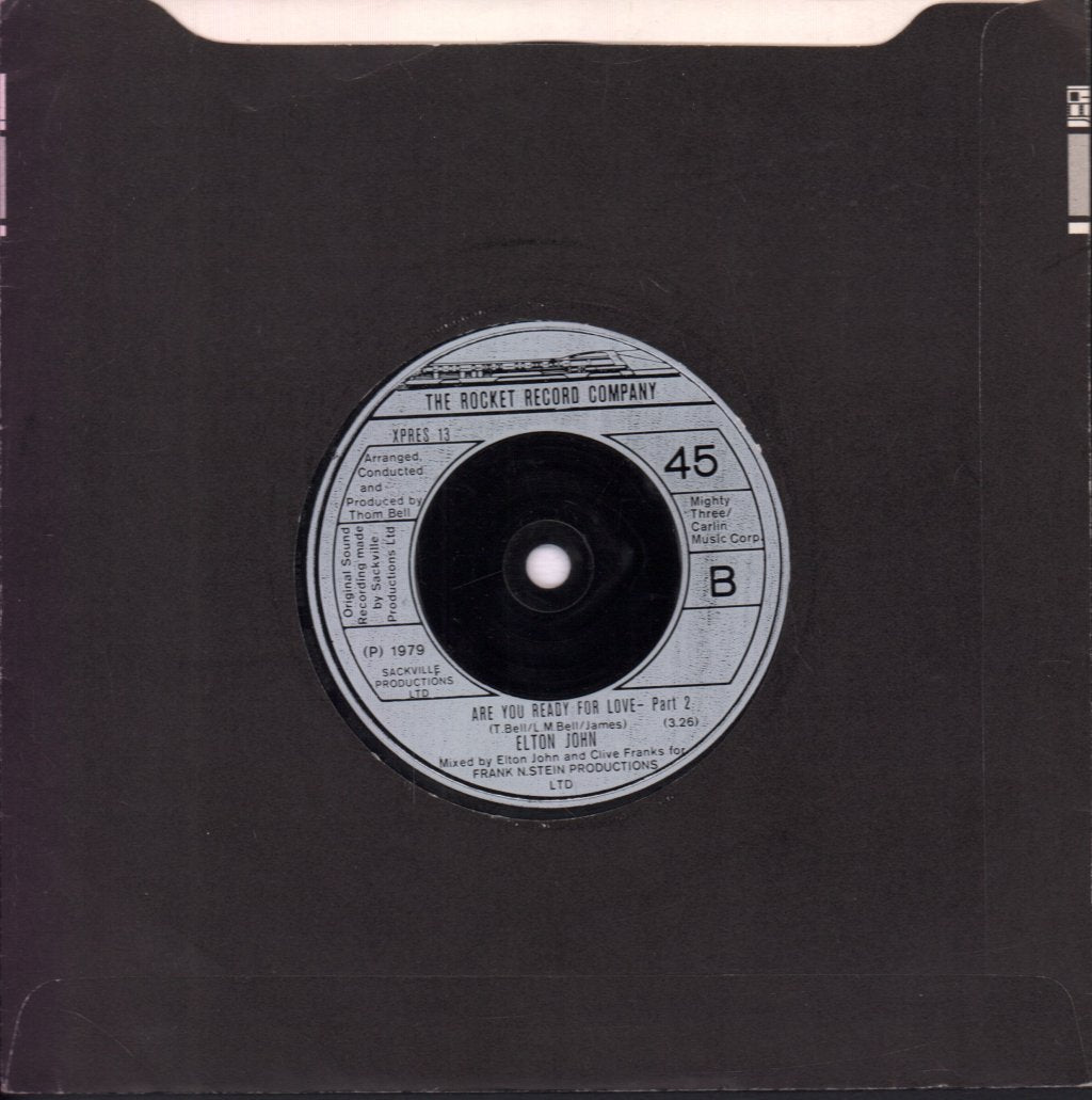 Elton John - Are You Ready For Love - 7 Inch