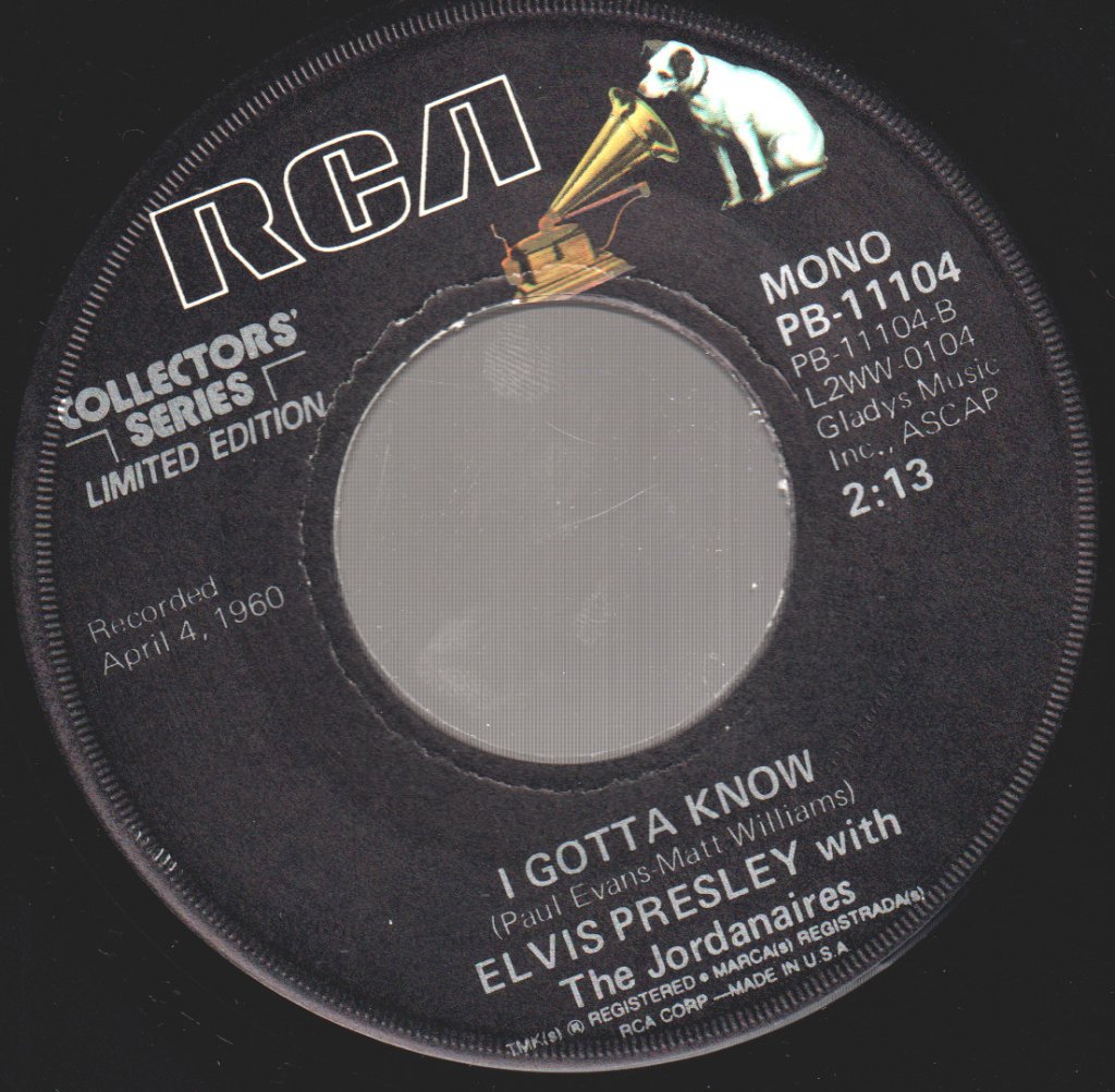 Elvis Presley - Are You Lonesome Tonight? - 7 Inch