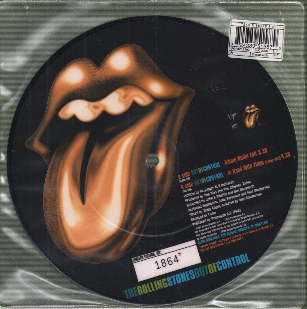 Rolling Stones - Out Of Control - 7 Inch