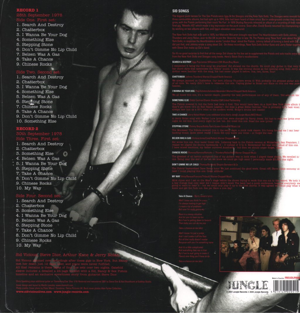Sid Vicious - Sid Lives (Black Friday 2025) - Double Lp