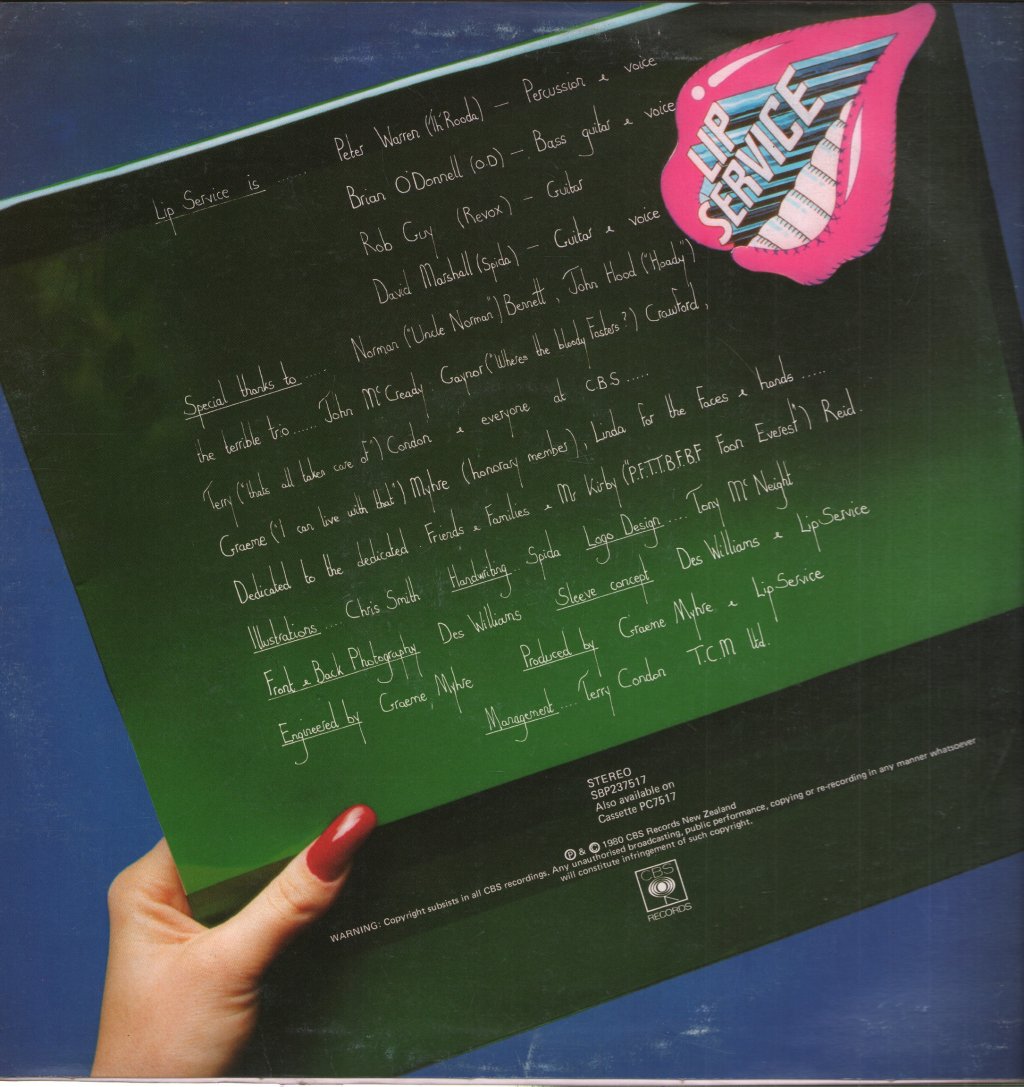 Lip Service (New Zealand) - Lip Service - Lp