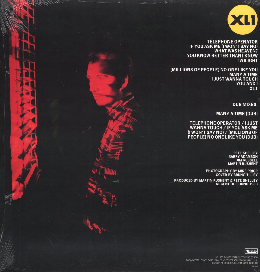 Pete Shelley - XL1 - Double Lp