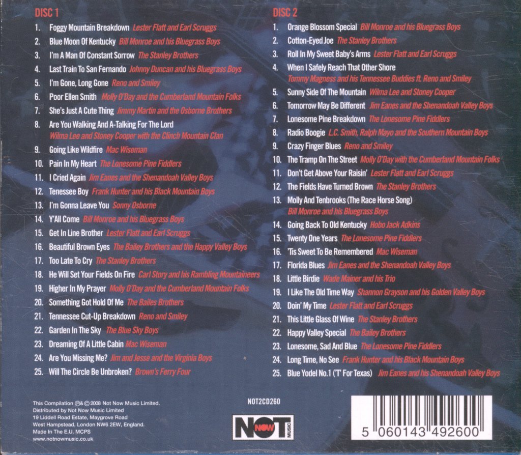 Various Artists - Essential Bluegrass Anthology - Double Cd