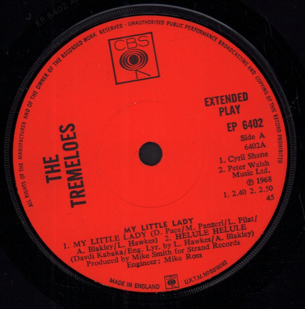 Tremeloes - My Little Lady - 7 Inch