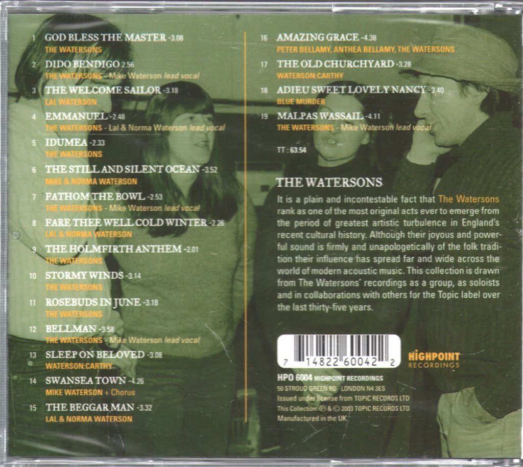 Watersons - Definitive Collection - Cd