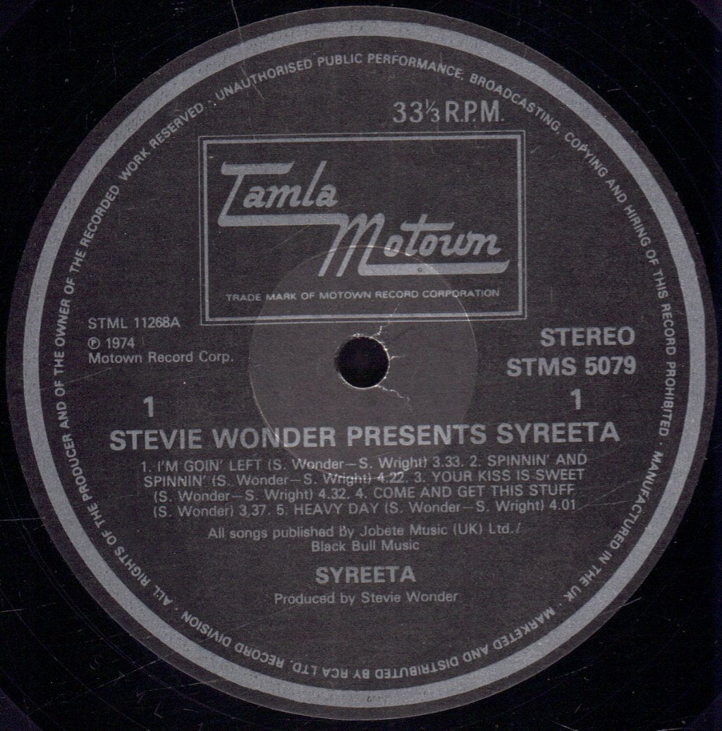 Syreeta - Stevie Wonder Presents - Lp