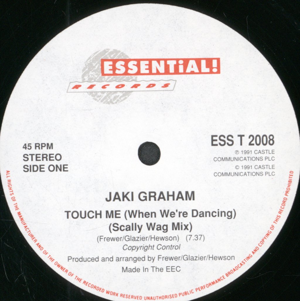 Jaki Graham - Touch Me When We're Dancing - 12 Inch