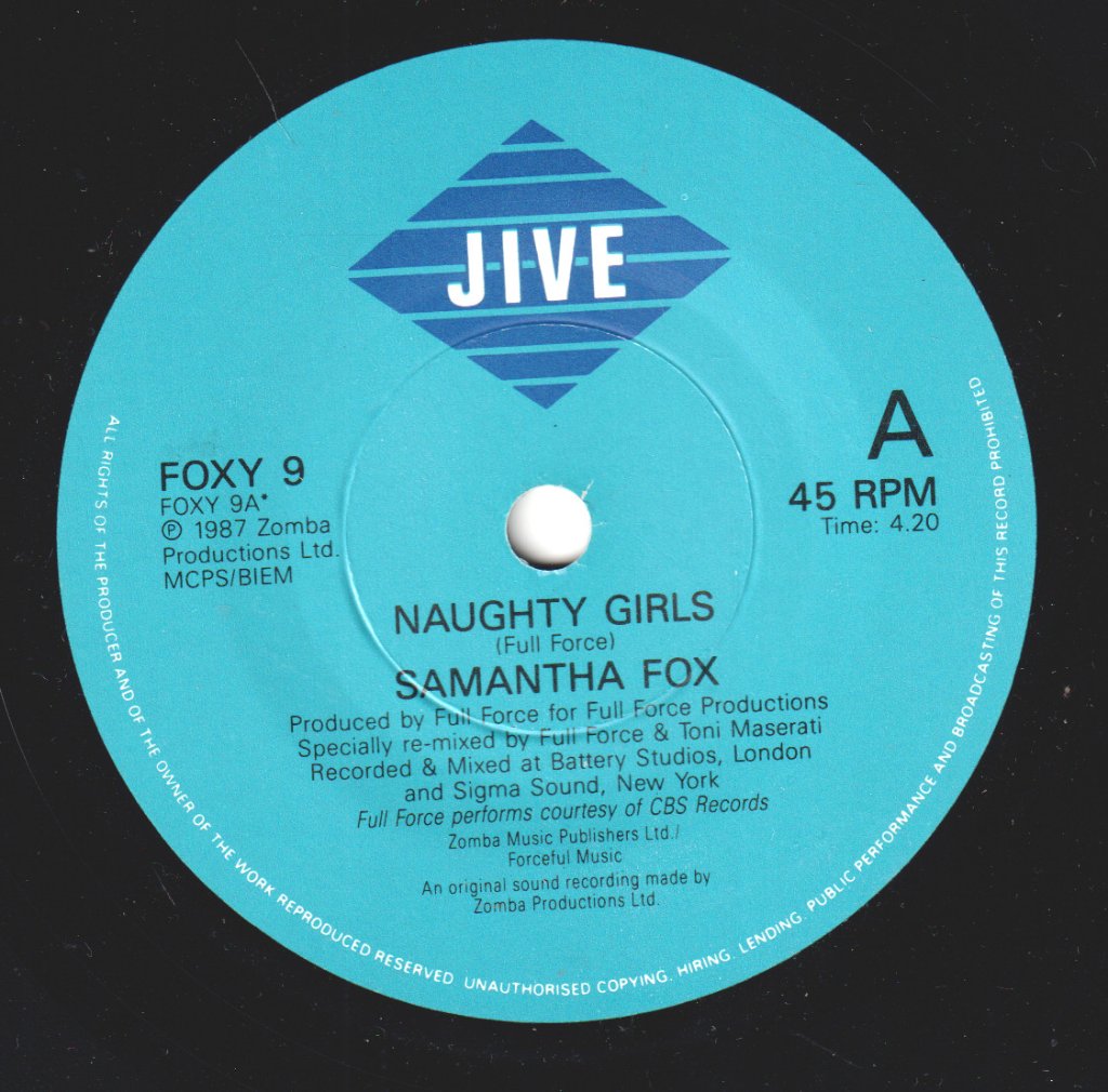 Samantha Fox - Naughty Girls - 7 Inch