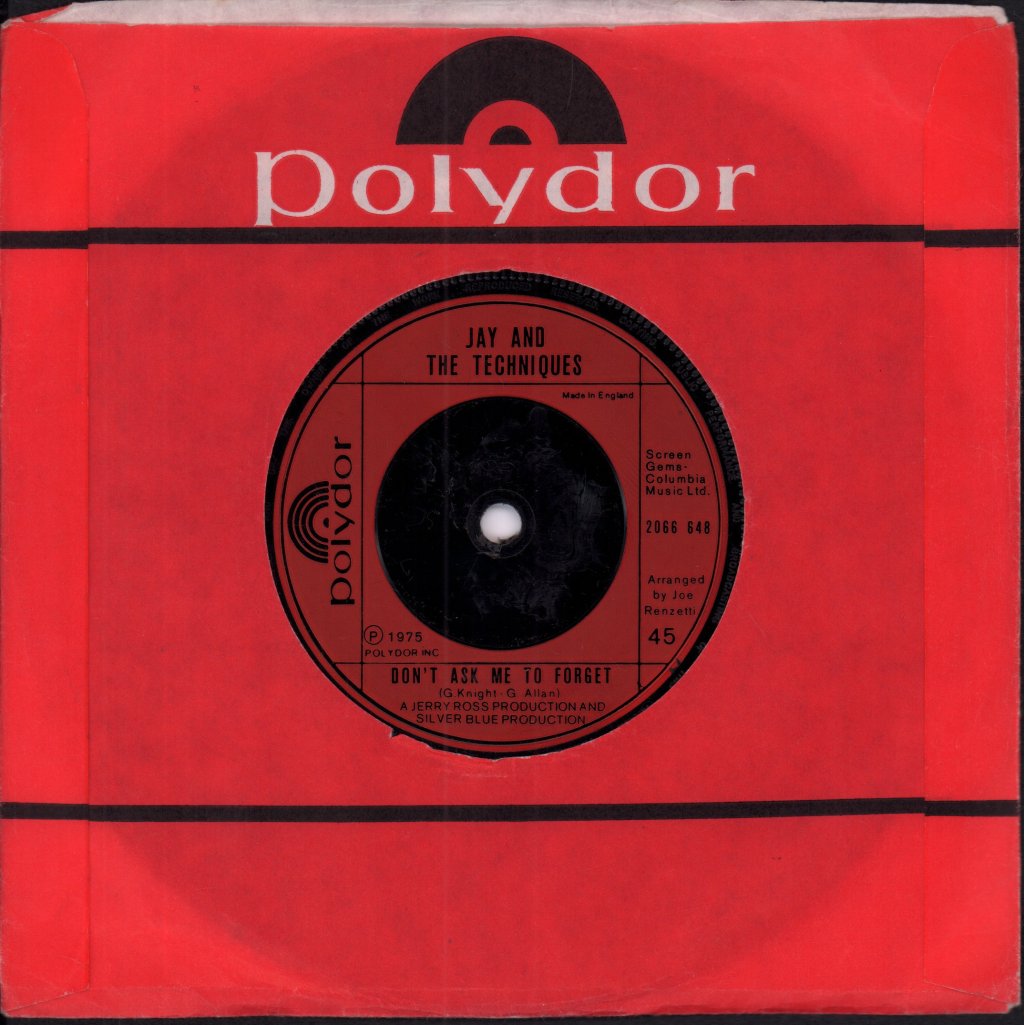Jay And The Techniques - Number Wonderful - 7 Inch