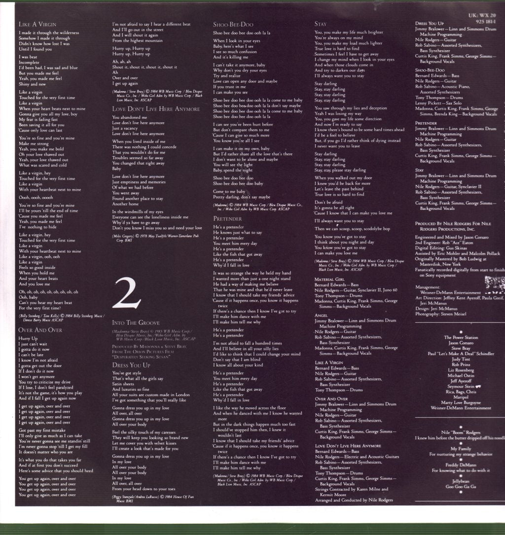 Madonna - Like A Virgin - Lp