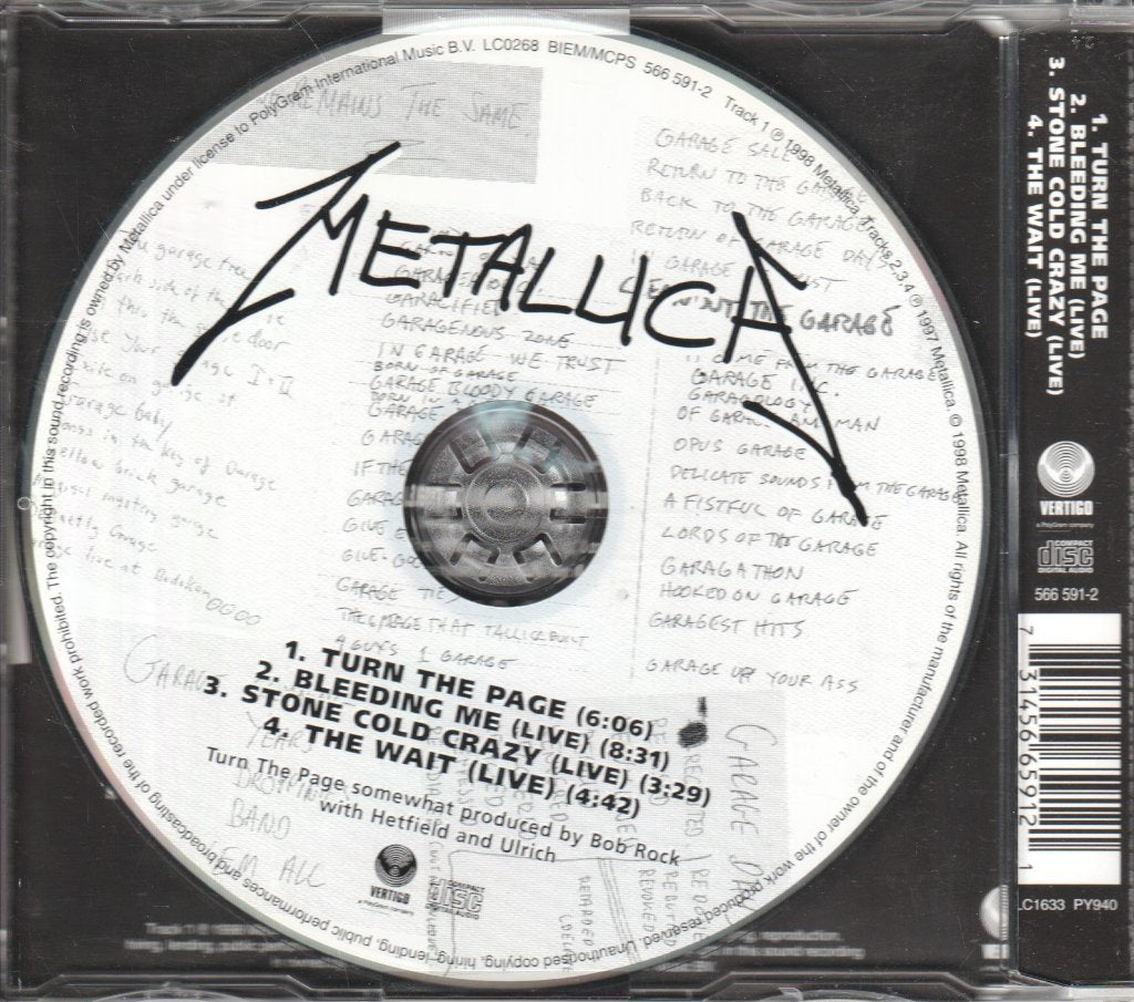 Metallica - Turn The Page - Cd