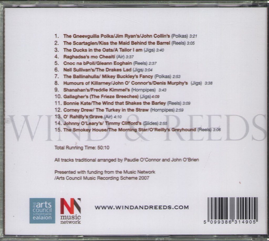 Paudie O'Connor, John O'Brien - Wind & Reeds - Cd