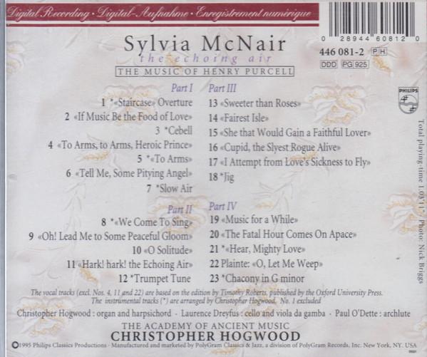 Sylvia Mcnair - Echoing Air: The Music Of Henry Purcell - Cd